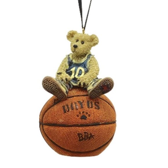 Boyds Bears Basketball Ornament 1988 Larry Nothin But Net 25706 12E/2356 Vintage - Picture 1 of 15